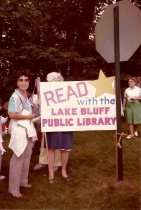 Fourth of July Parade LB Public Library sign
